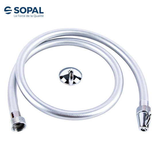 FLEXIBLE DE TOILETTE ARGENT 1M DE SOPAL