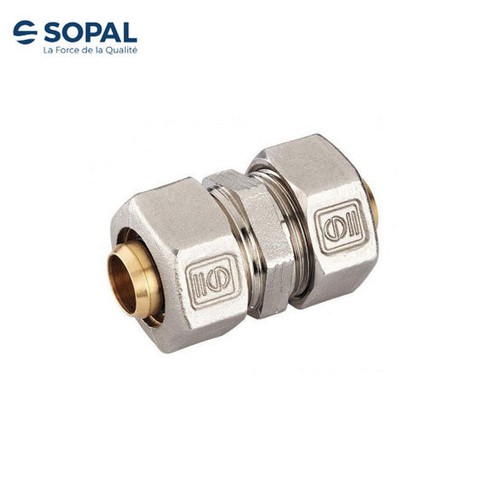 RACCORD DROIT PEX16 A VISSER DE SOPAL